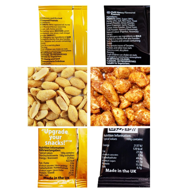 New York Delhi ViPnuts, Fab 5 peanuts Selection Box (5