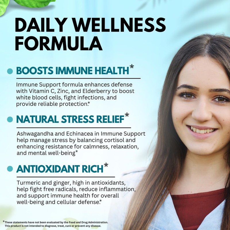 VITBOOST Elderberry Immune Support Supplement 8-in-1 Formula with Echinacea, Vitamin