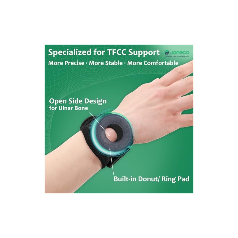 Wrist Brace for TFCC Tears Built-in Ring Pad for Ulnar