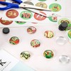 60 Pieces Craft Fridge Magnets DIY Refrigerator Magnets Round Glass