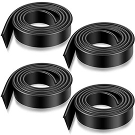 Shower Door Bottom Seal 36 Inch Shower Door Seal Strip Waterproof Door Sweep Shower Door Trim Seal for Home Bathroom Shower, Black (2 Rolls)â¦