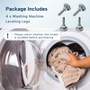 4Pcs Washing Leveling Legs Replacement Adjustable Feet Fit for LG