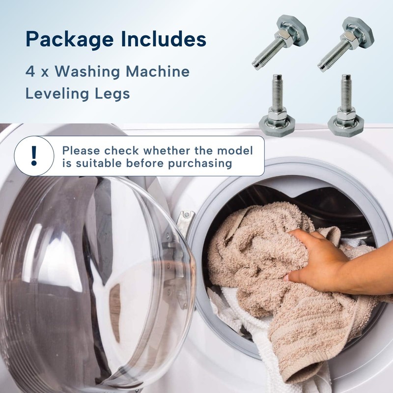 4Pcs Washing Leveling Legs Replacement Adjustable Feet Fit for LG