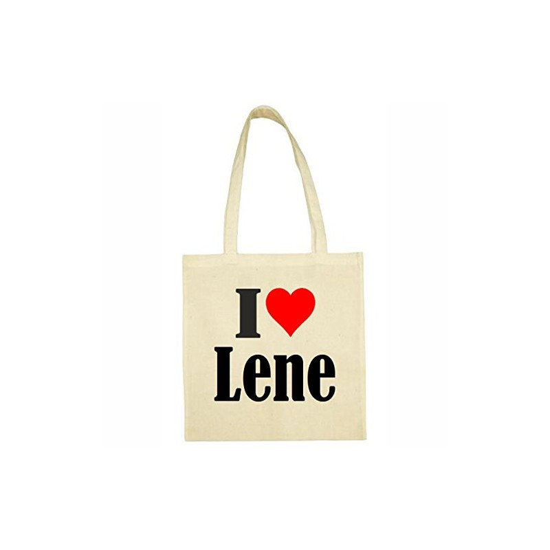 Reifen-Markt I Love Lene Shopping Bag School Bag Gym Bag