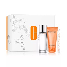 Clinique 3-Pc Clinique Have a little Happy Set 1.7oz Perfume Spray & 2.5oz Body Cream NIB