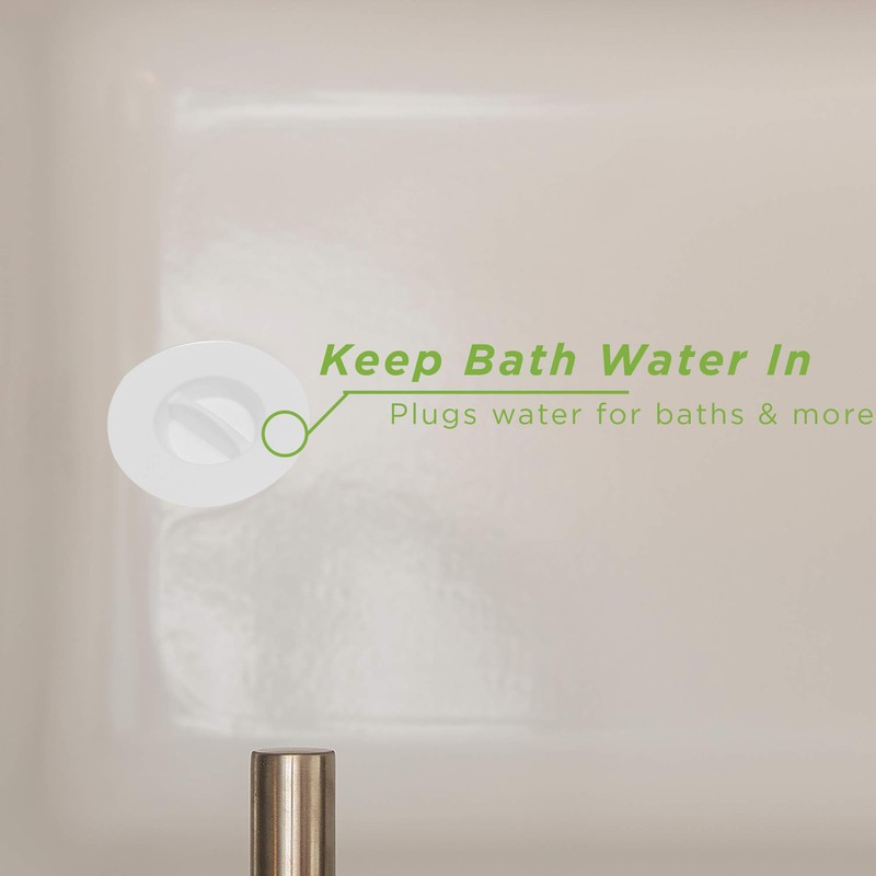 Mind Reader , Hygienic Disposable Bathtub Stopper, Stops Water, Tub,