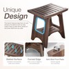 HOLANA 18" Acacia Wood Shower Bench Seat – Waterproof Shower