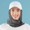 Ollae Caddy Hood Detachable Face Sun Shield Visor - UV Protection & Windproof Cap Face Shield Mocha 1P 2ea