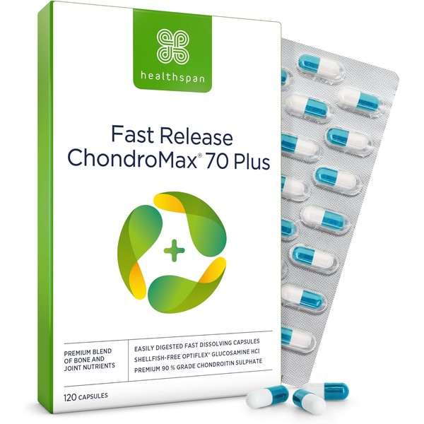 Healthspan Glucosamine & Chondroitin 70 Plus | 120 Capsules |