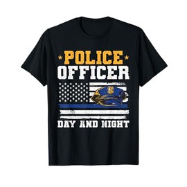 Police officer day and night policeman equipment for adult T-Shirt