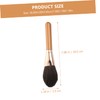 Baluue Practical Makeup Double-ended Blush Powder Brush Wooden Handle Multipurpose