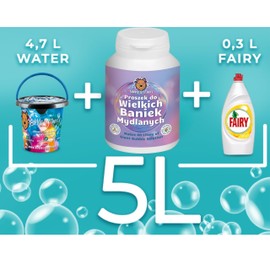 Bubble Brothers Riesenseifenblasen Pulver – 160g für 40L Seifenblasenflüssigkeit – für XXL Seifenblasen Set & Seifenblasenstab – Seifenblasen Pulver