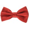 Stacy Adams Men's Satin Solid Bow Tie, Fire Red, One
