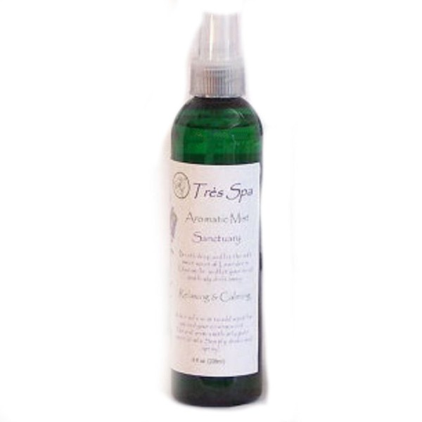 Très Spa Aromatic Mist 100% Natural Room Spray & Body Mist | Body to Bedding, Safe for Many Uses | Vegan, Eco-Friendly, Alcohol Free | Sanctuary - Relaxing & Calming Lavender
