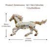 Crystal Horse Realistic Animal Art Figure Collection Table Decoration Statue