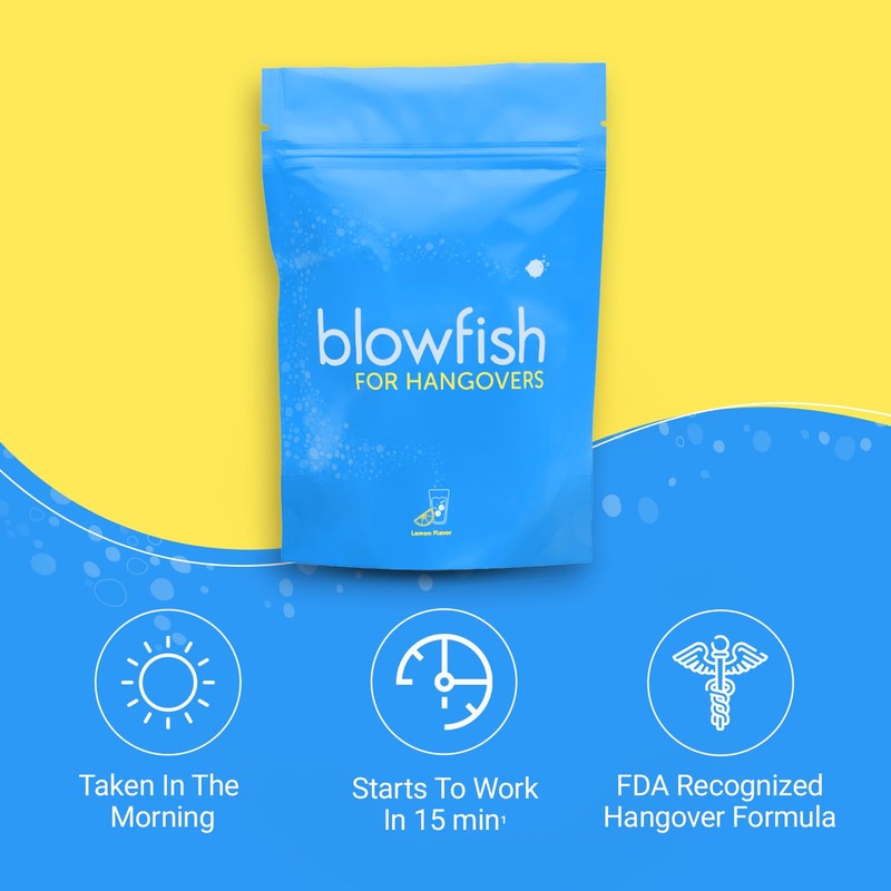 Blowfish for Hangovers - Fast Hangover Relief | FDA-Recognized Formulation