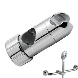 KDSSYFT Shower Hook, Sliding Bar Compatible, 360° Free Rotation, Easy Installation, Repair, Replacement for Slide Bars (Approx. 1.1 - 1.4 inches (27 - 35 mm)