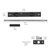 TOGU 2 Pack BGC 15" Solid Stainless Steel Lever Extension
