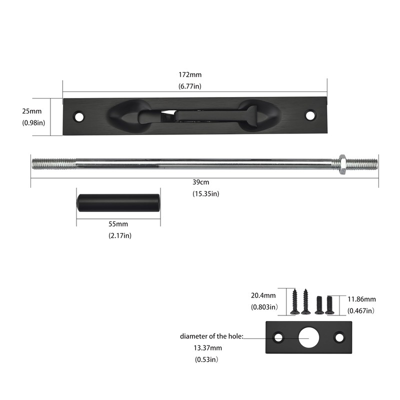 TOGU 2 Pack BGC 15" Solid Stainless Steel Lever Extension