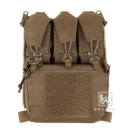 KRYDEX Zip On Assault Back Panel Banger Backpack MOLLE Coyote Brown for FCPC V5