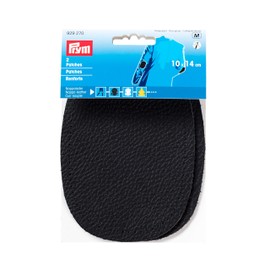 PRYM_929270-1 Nappa Leather Patches, Black, 10 x 14 cm - Medium
