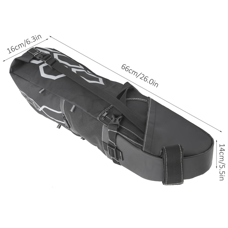 Mountain Bike Saddle Bag Waterproof Large Capacity UnderSeat Tail Bag