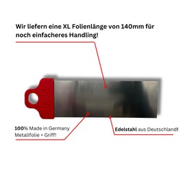 3DHerb Level Films, 3D Printer Accessories, Leveling Films, Metal Foil, Various Sizes (Set of 3 - 0.05-0.15 mm)