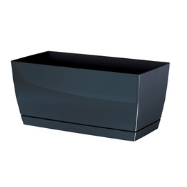 Prosper Plast DUPP240-426U 24 x 12 x 11 cm Coubi Box Planter - Dark Grey