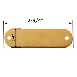 Premium Brass Name Plates –100 or 1000 Bulk Pack– Engravable Brass Tags for Laser, Rotary, or Stamping – Polished Brass Labels for Plaques, Awards, Pet ID, Made in USA (3/4" x 2-3/4", 100, Pack)