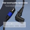 ZTOXLR XLR Right-Angle Male to Straight Female Microphone Extension Cable,