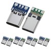 ANMBEST 10PCS USB 3.1 Type C Connector 24 Pins Male