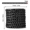 [16.5 Ft] Gunmetal Stainless Steel Cuban Chains Roll, 5mm Width