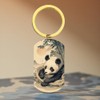 XIOUDO Ukiyo-e Panda Keychain | Japanese Nature Design, Healing Accessory,