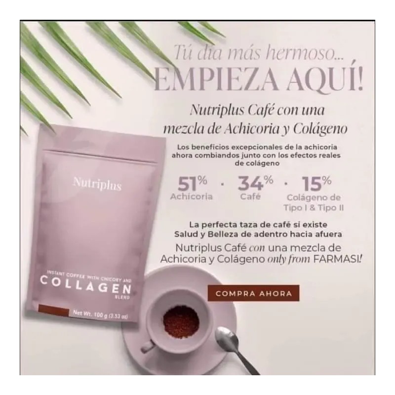Café Instantáneo Farmasi Con Collegeno Y Achicoria
