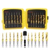 HSS Drill Tap Bit Set 13pcs,BeQell SAE/Metric Combination Drill Tap