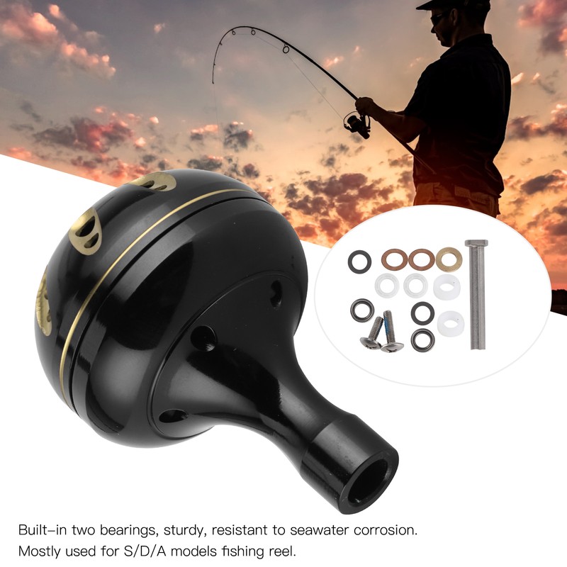 38MM Fishing Reel Handle Knob Metal Replacement Fit for S/D/A