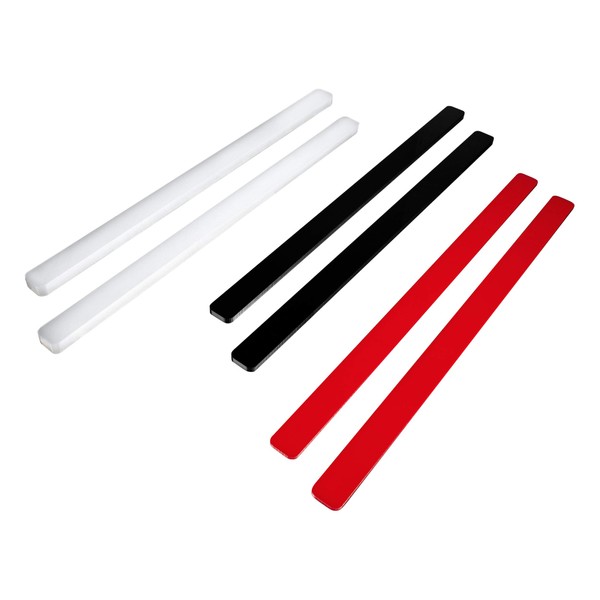 Fat Daddio's Fondant & Dough Leveler Set, 13.75 x 0.75 Inch, White, Black, Red