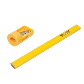 Tool Land CPS12 Carpenter Pencil Set with Sharpener (Set of 12)