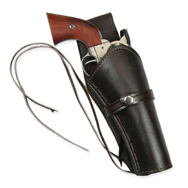 Historical Emporium Men's Right Hand Plain Leather Western Holster Brown