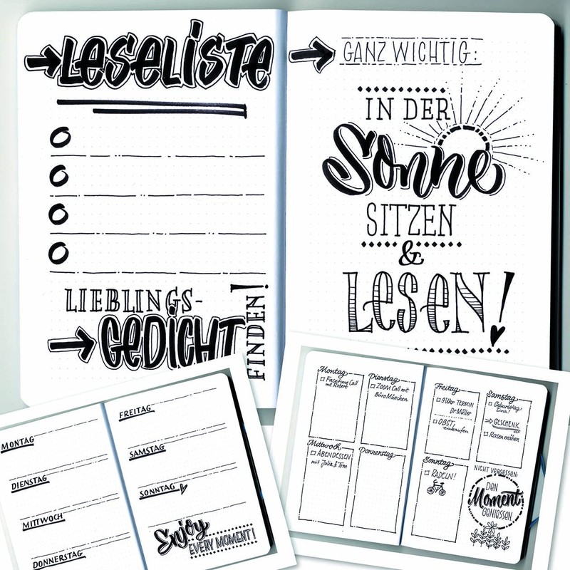 Online Black Hand Lettering Set | 5 Calligraphy Pens in