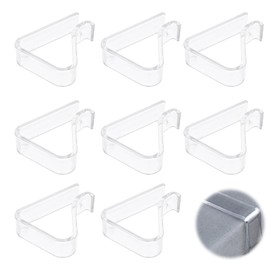 Pack of 8 tablecloth clips, transparent table clips, outdoor tablecloth clips, plastic tablecloth clips, suitable for picnics, parties, weddings, dinners for attaching tablecloths.
