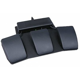 KINESIS FS32AJUSB JSB Triple Action Foot Switch with Input Jack