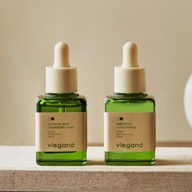 Dr. Chromecell (Vegan cosmetics) Vigano Vegan Brightening + Revitalizing Serum SET Licorice Root + Bakuchiol Serum 2-type Set / (비건화장품) 비가노 비건 브라이트닝 + 리바이탈라이징 세럼 SET 리커리시루트+바쿠치올 세럼 2종SET