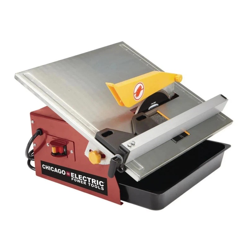Chicago 7” Portable Wet Cutting Tile Saw Chicago Electric Power