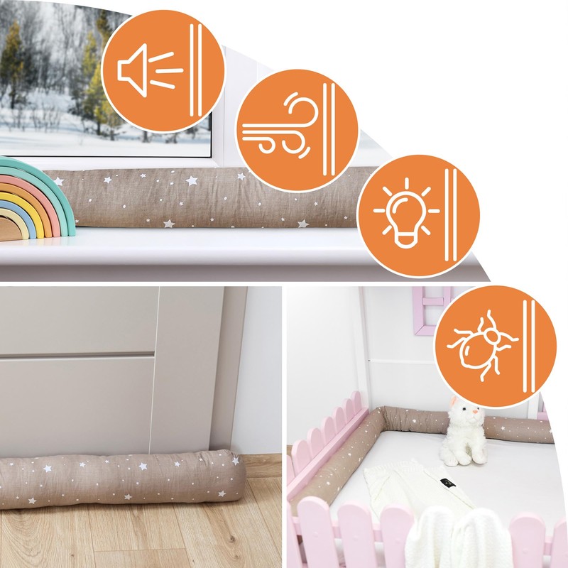 Totsy Baby Side Sleeper Pillow, Body Pillow, Long Bed Roll,