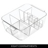iDesign Makeup Countertop or Vanity-Storage Toiletries-Set of 2-Clear Cosmetic Organizer