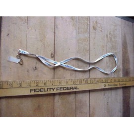 ANHEUSER - BUSCH COMPANIES White & Blue Neck Lanyard Anheuser Busch