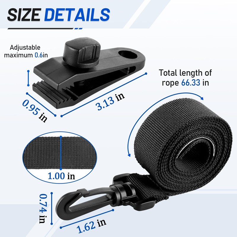 24 Pcs Pool Solar Cover Reel Attachment Kit, Inground Swimming