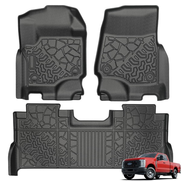 Eauto Life Upgraded Liners Floor Mats | Fits 2017-2025 Ford