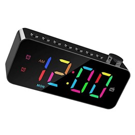 CIYODO Led Display Digital Clock Large Screen Modern Alarm Clock Desk Decor Bedroom Office Use